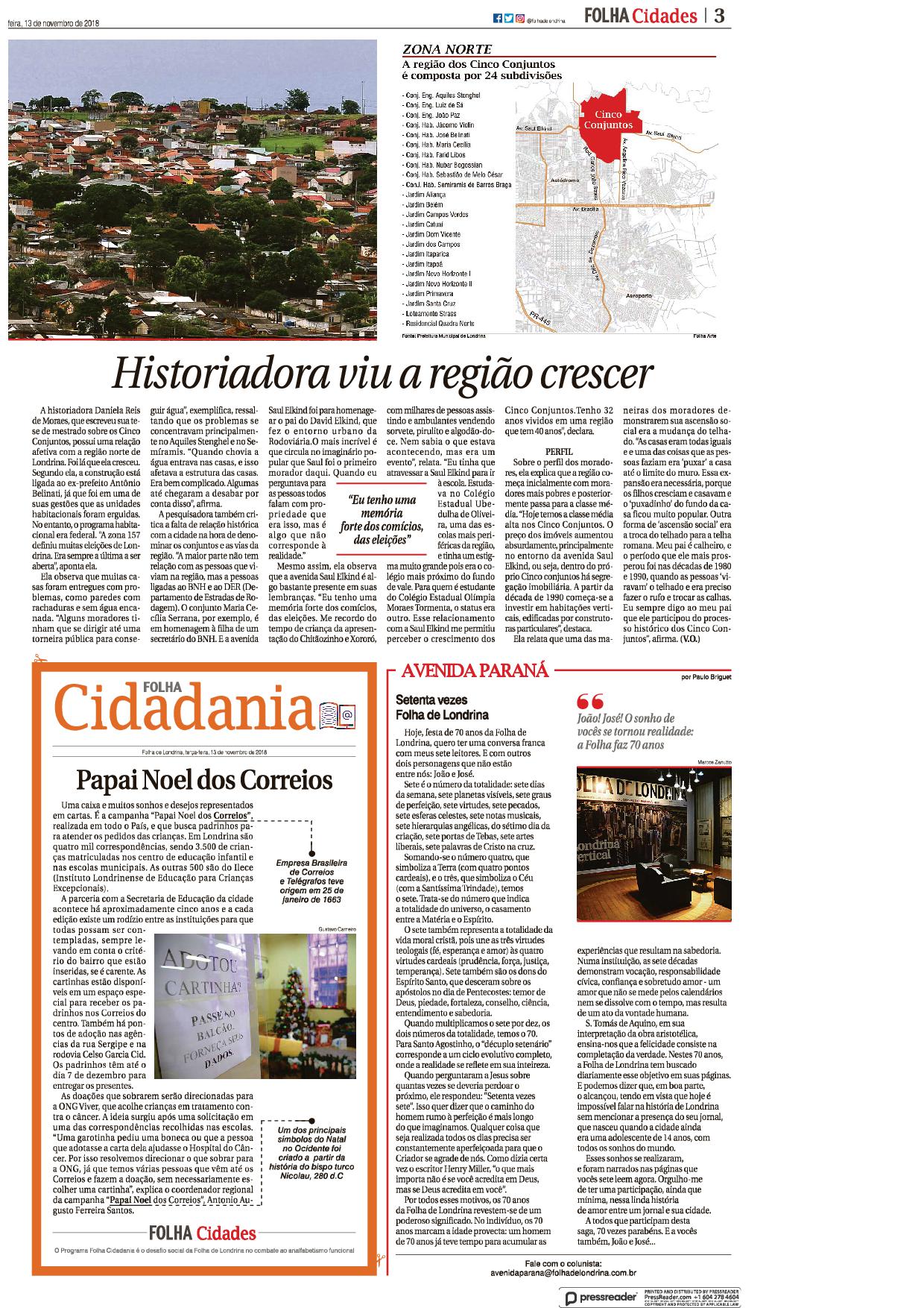 Folha de Londrina 2018 11 13 page25